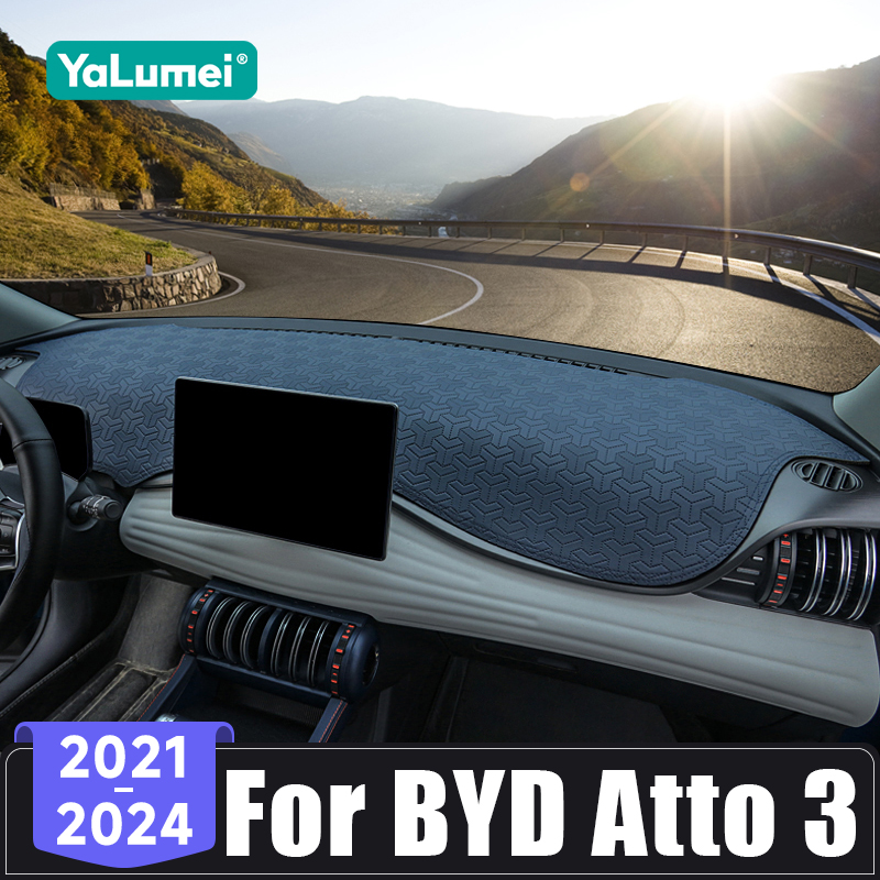 For BYD Atto 3 Yuan Plus EV Atto3 2021 2022 2023 2024 Car Dashboard Non-Slip Protective Cover Avoid Light Pads Anti-UV Mats