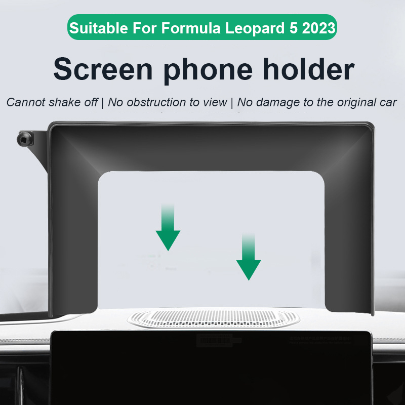 For BYD Formula Leopard 5 2023 2024 Car Special Screen Phone Holder Wireless Charger Navigation Modification Interior