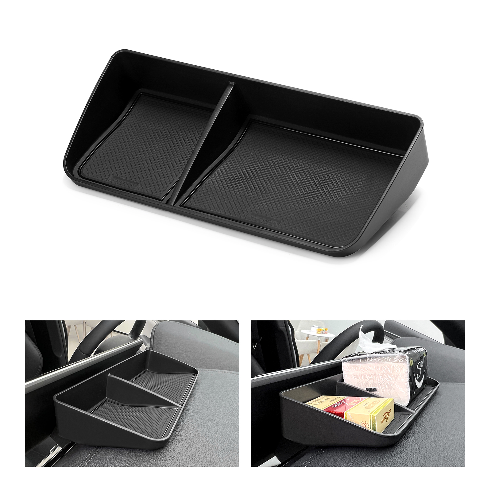 for BYD Song Plus EV 2023-2025 Car Dashboard Tray Center Console Hidden Storage Box Behind Screen Accessories Organizer Tidying