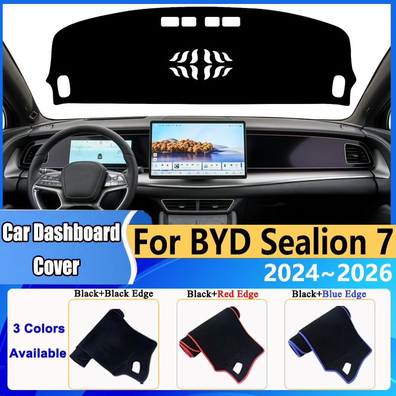 Car Dashboard Cover Dash Mats for BYD Sealion 7 Accessories 2024 2025 2026 Anti-slip Cushion Anti-UV Auto Sunshield Pad Sticker