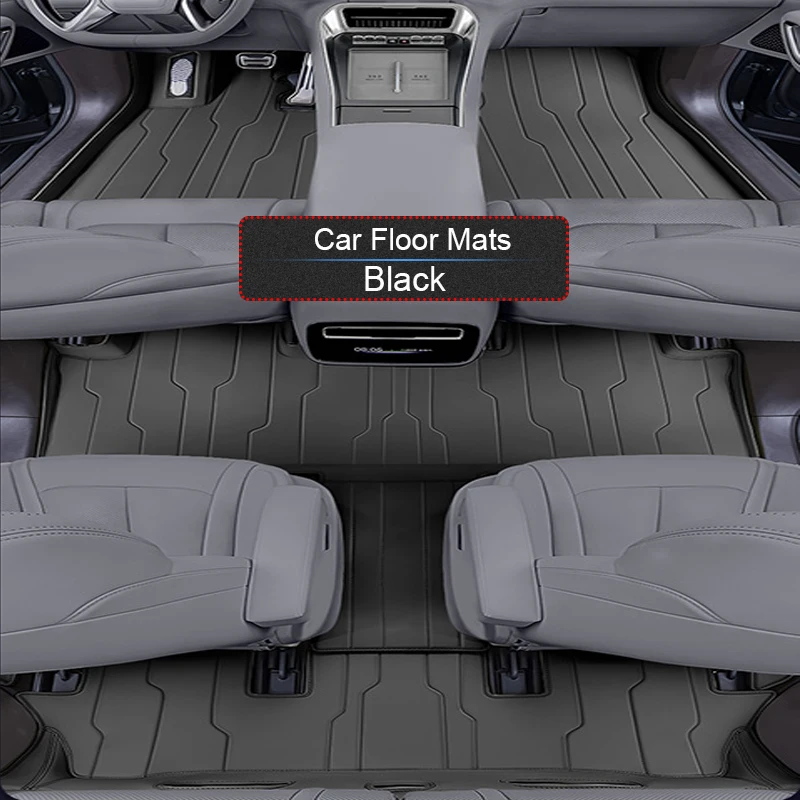 Custom Nappa Leather Anti-Slip For BYD DENZA D9 2023-Present Car Foot Protect Mat Luxury Waterproof Floor Pad Interior Accessory