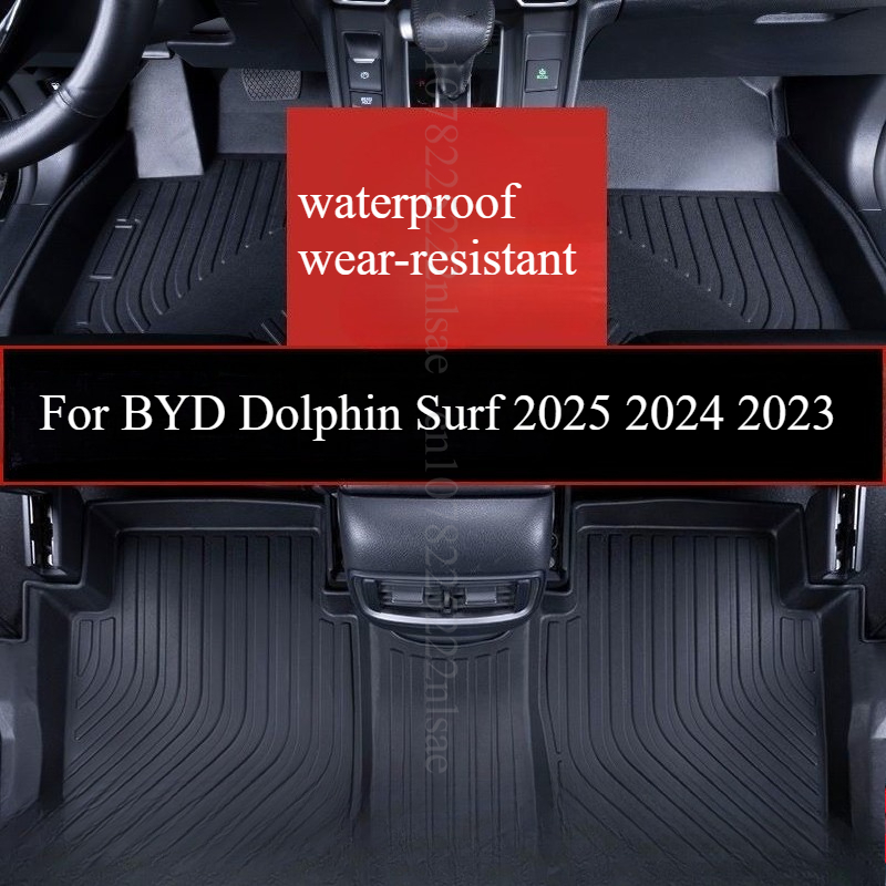 For BYD Dolphin Surfโ Dolphin Mini2025 2024 2023Car floor mats TPE full coverage anti-slip wear-resistant special Car Floor mats