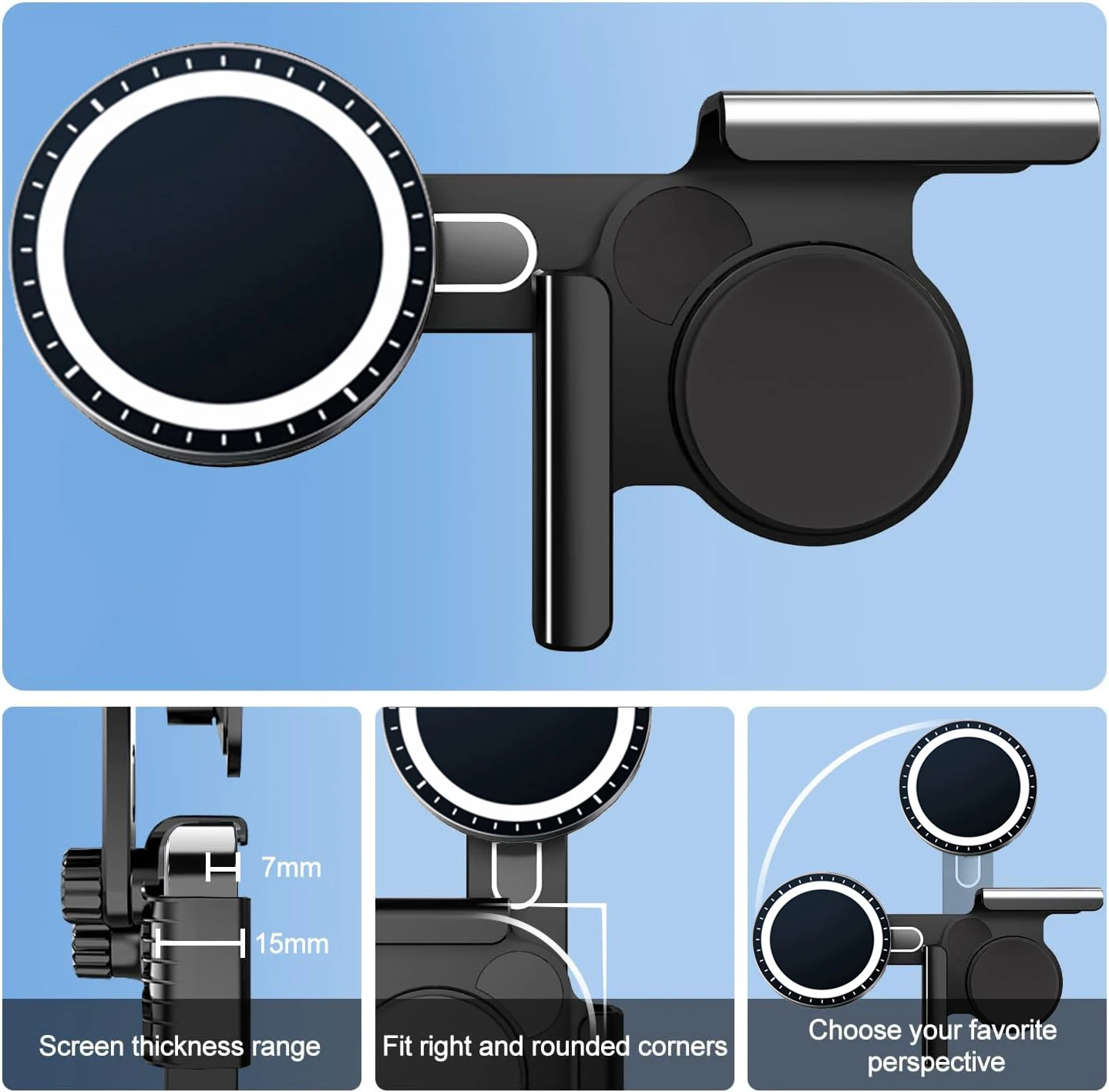 TEEQ for BYD Atto 3 HAN TANG SEAL Car Phone Holder Mount Adjustable Magnetic Phone Holder Car Screen Side Phone Support Frame