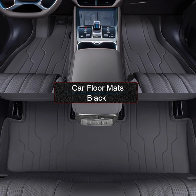 Custom Nappa Leather Car Foot Protect Mat Auto Anti-Slip Luxury For BYD SEALION 7 EV 2024-Present Waterproof Floor Pad Accessory