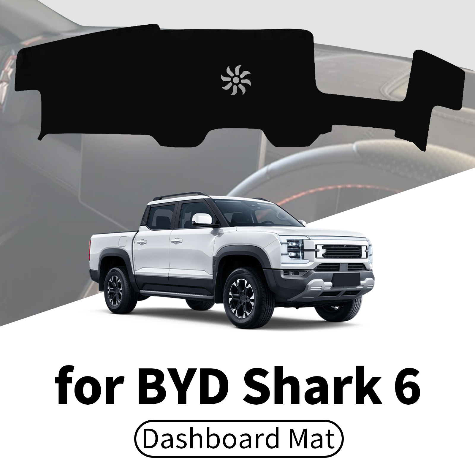 fit for BYD Shark 6 2025 2026 ​​Car Dashboard Cover Dashmat Sunshade Anti‑UV Anti‑Glare Dash Mat Interior Accessories