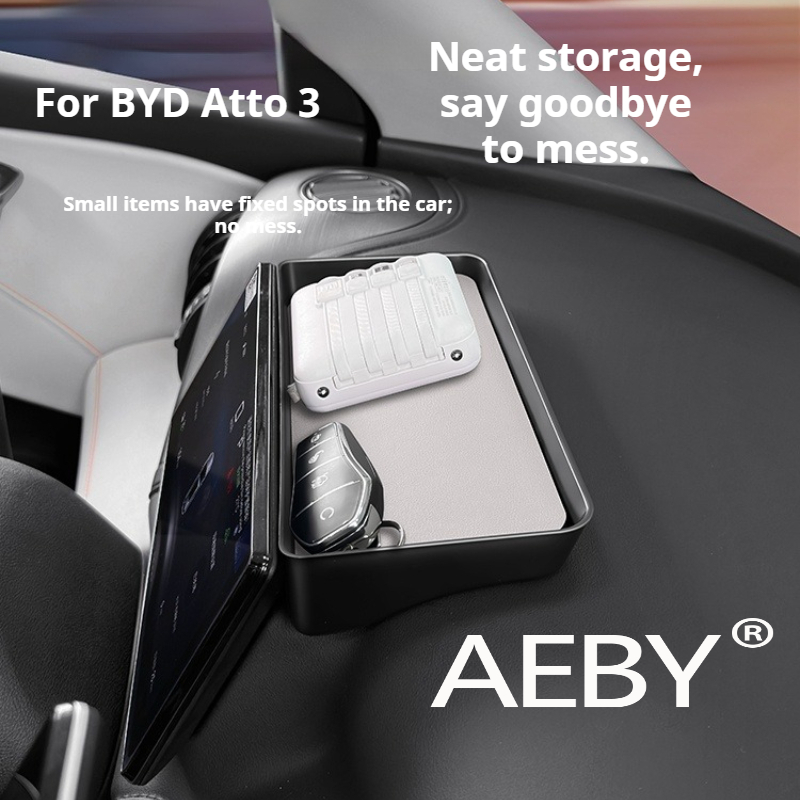 AEBY For BYD Atto 3 Smart Driving Edition 2022-2024 Car Dashboard Organizer,Custom Fit Anti Slip Tray,Anti Slip Car Accessories