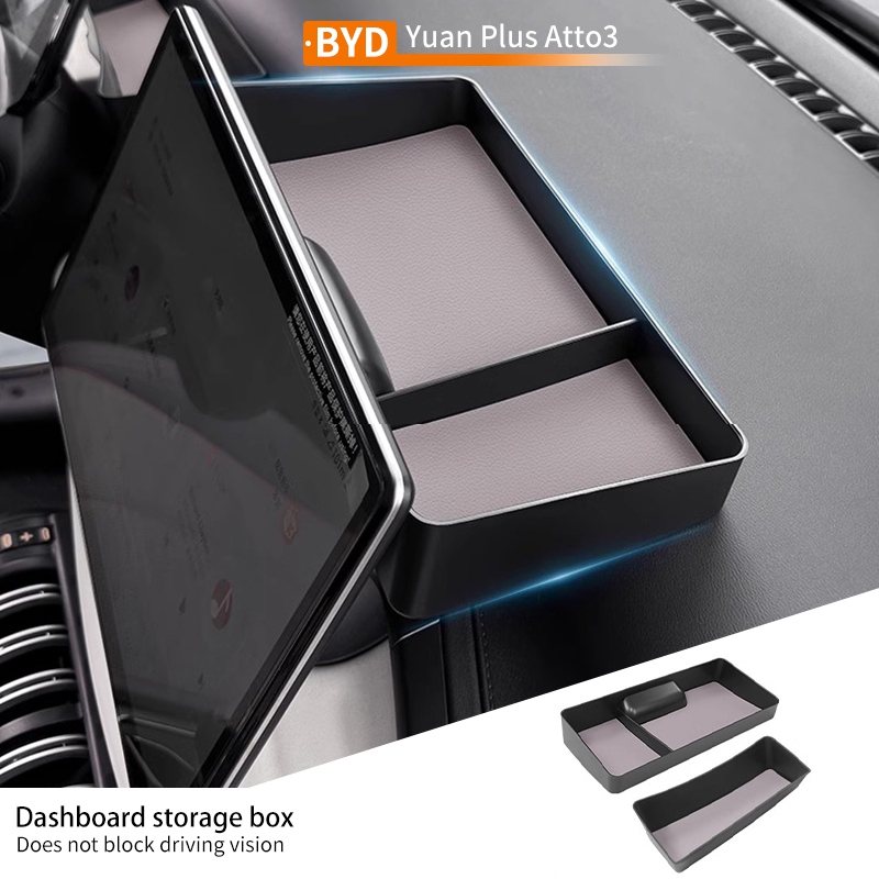 Dashboard Storage Box Central Control Screen Organizer Case Non-slip Wear resistant Interior For Byd Yuan Plus Atto 3 2022-2025