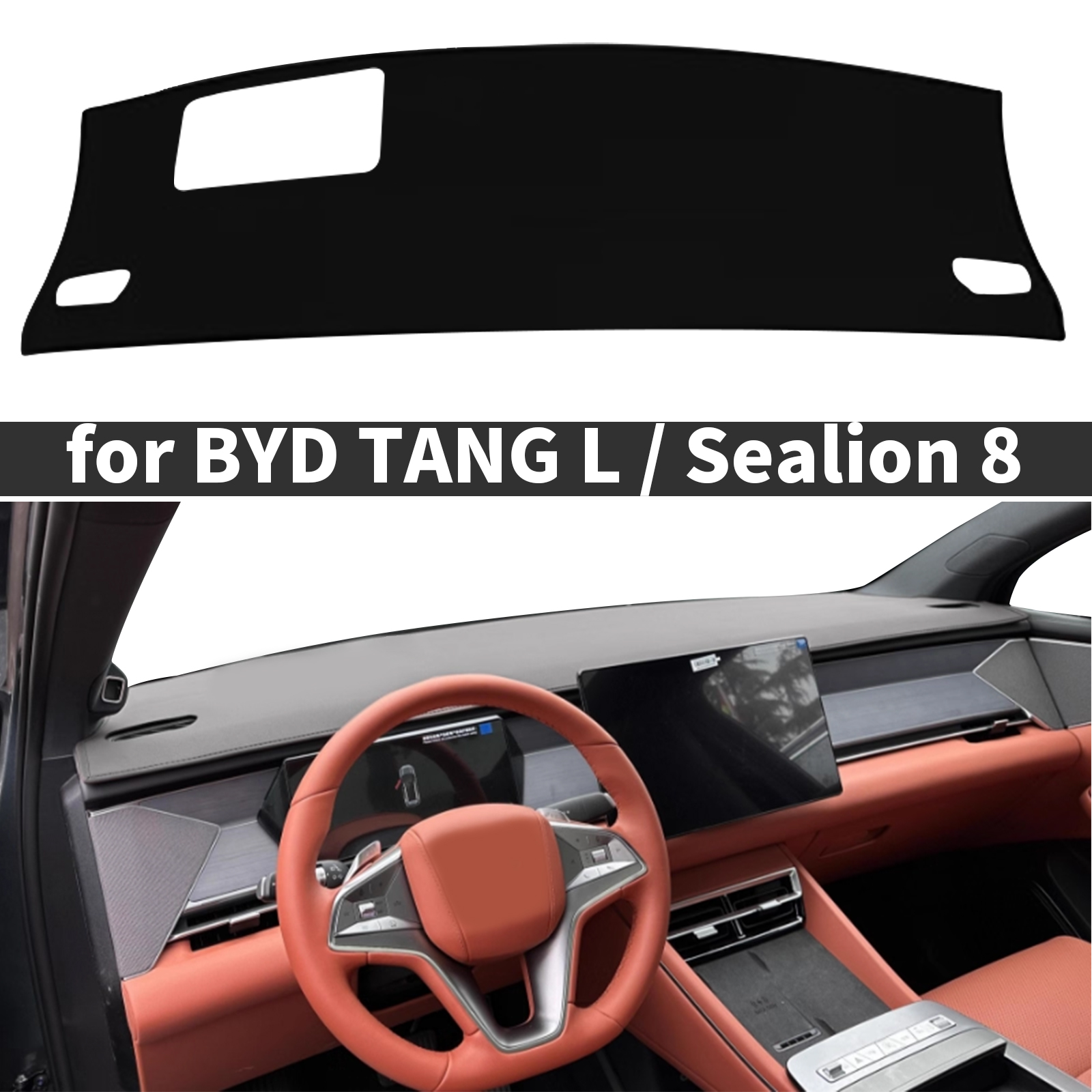 for BYD TANG L EV DM-i Sealion 8 2025-2026 Vehicle Specific Fit Car Dashboard Cover Mat Custom Anti-Glare UV Protective Dashmat