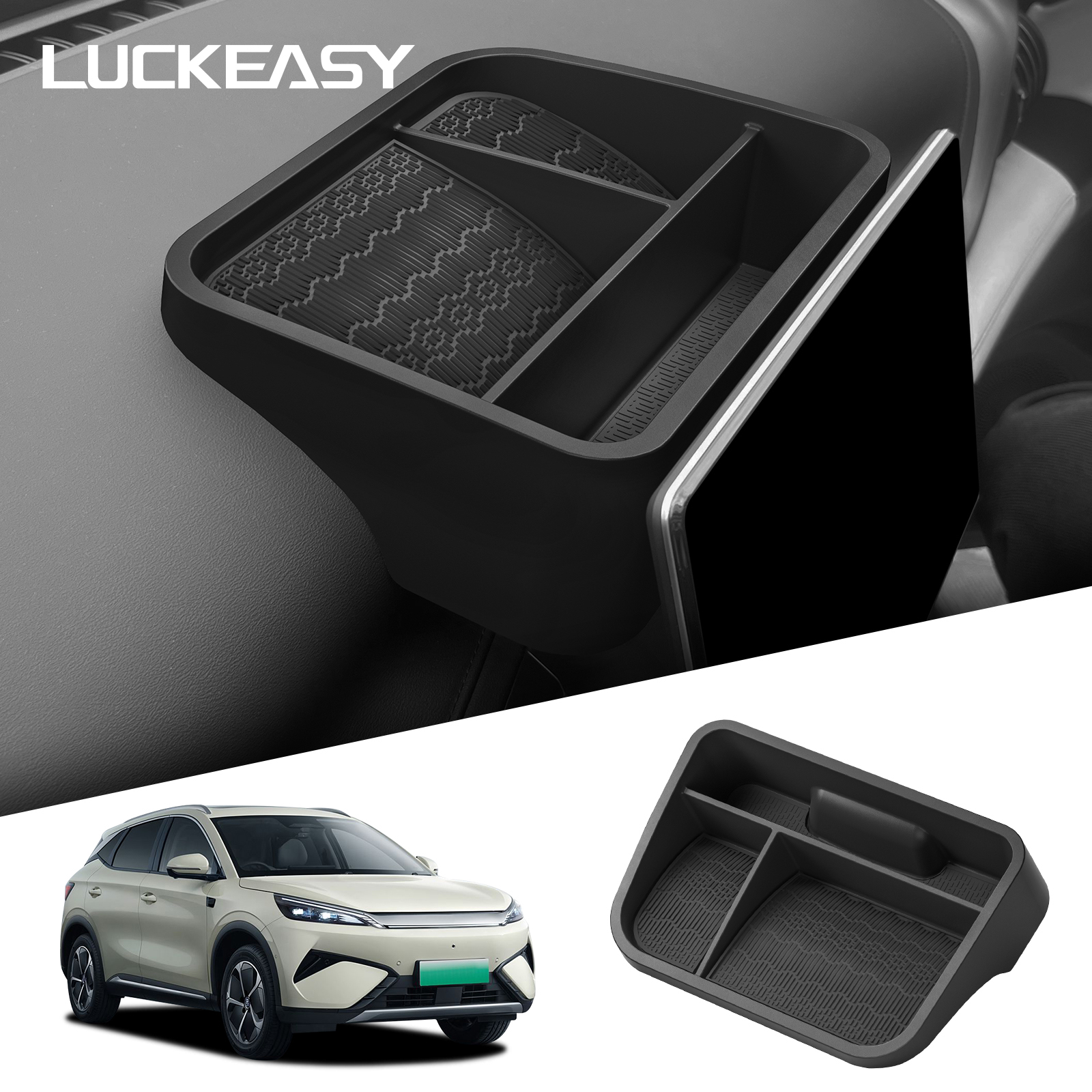 for BYD ATTO3 ATTO 3 YUAN PLUS 2025 2026 Central Control Screen Rear Storage Box Dashboard Tray Car Interior Accessories