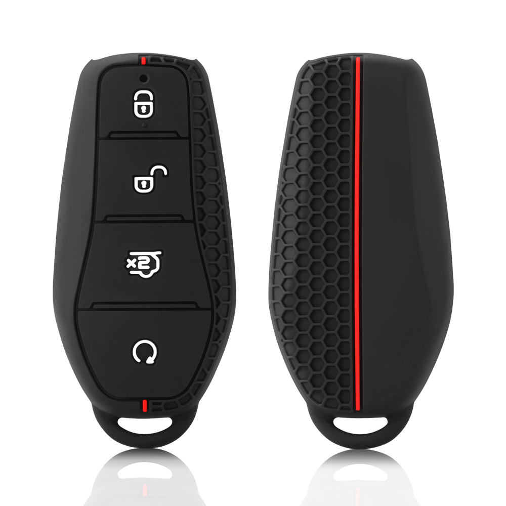 Silicone Holder Chain Key Case Car Key Cover for BYD Atto 3 Han EV Dolphin Song PRO Max Tang DM Yuan Dolphin E2 Qin PLUS