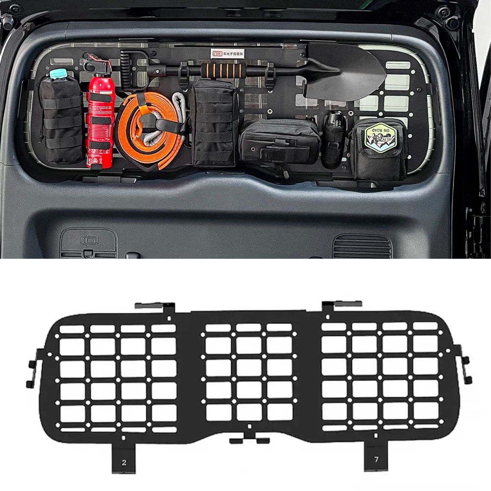 Tailgate Window Shelf Organizer Tactical Molle Panel CGZ Modular Storage Racks For BYD FangChengBao Leopard 5 Denza B5 2024 2025