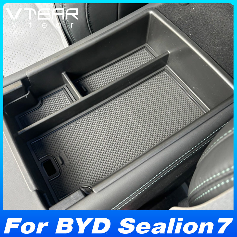 For BYD Sealion 7 2024-2026 Center Console Armrest Storage Box Tray Car Interior Organization Products Accessories