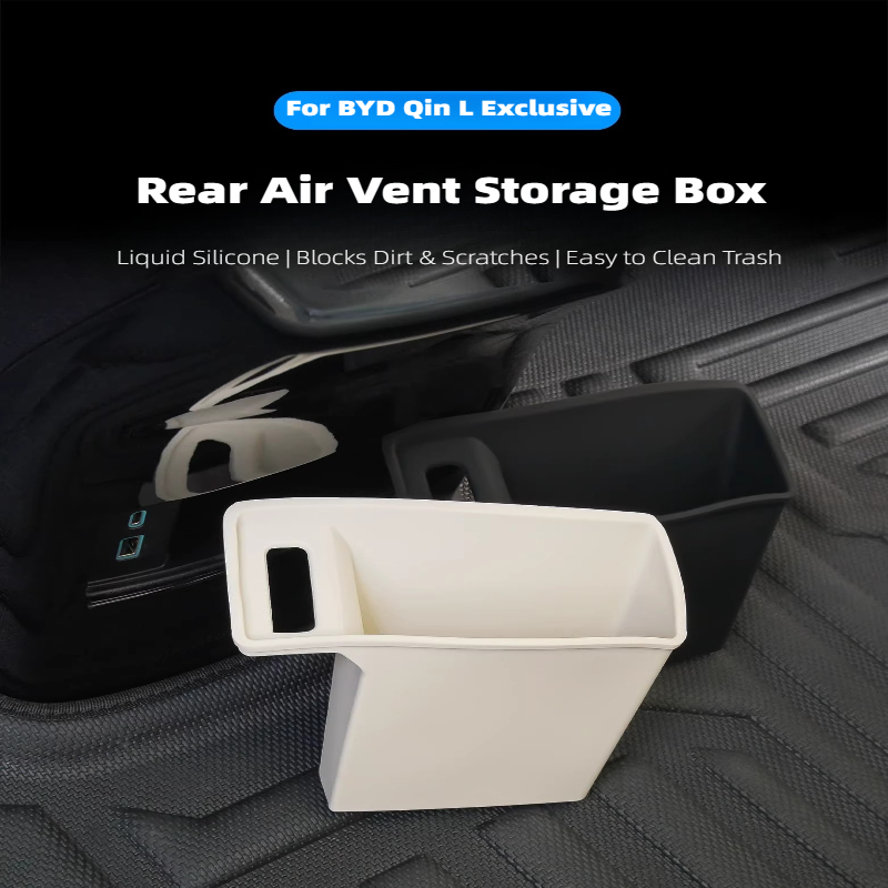 For 2024-2025 BYD Qin L DM-i Rear Seat Anti-Kick Storage Box - Multifunctional Car Organizer Accessories