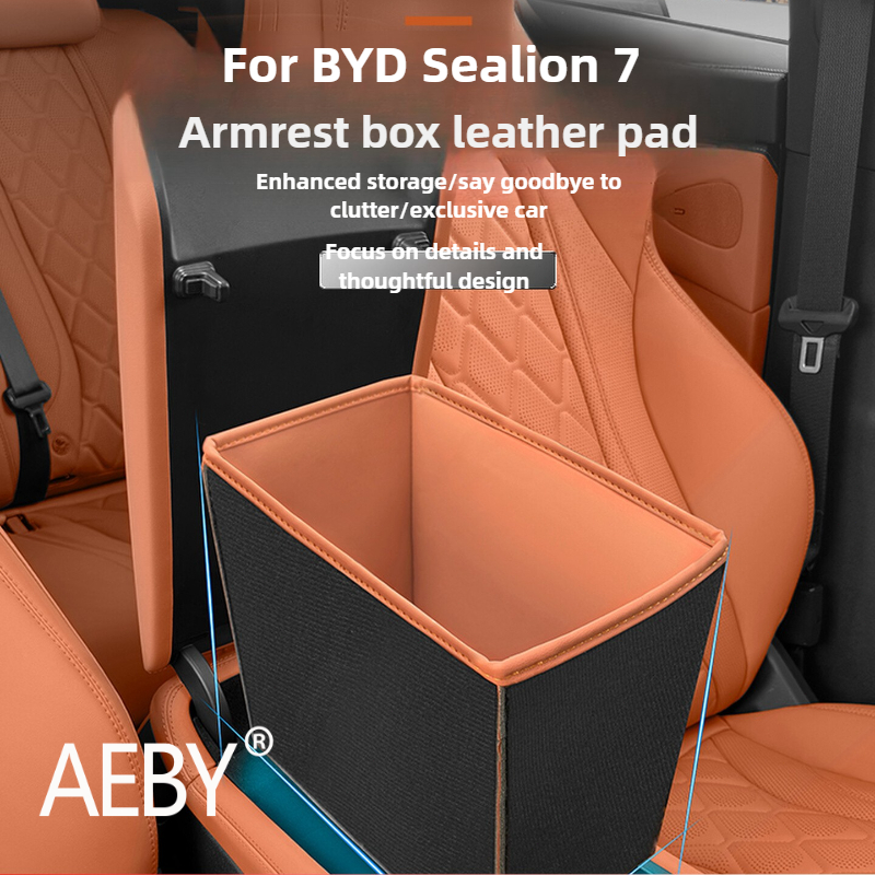 AEBY For BYD Sealion 7 2024 Center Console Organizer, Armrest Storage Pouch, Car Interior Accessories Insert Tray Custom Fit