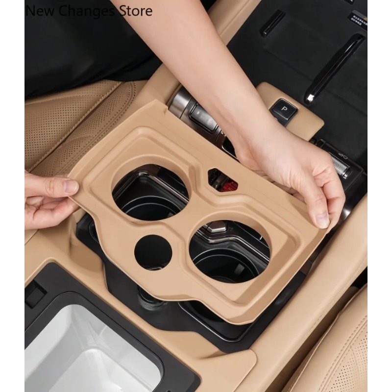 Fit For BYD Denza B8 Car Central Control Water Cup Silicone Pad Auto Central Control Water Cup Holder Anti-slip Protection Pad