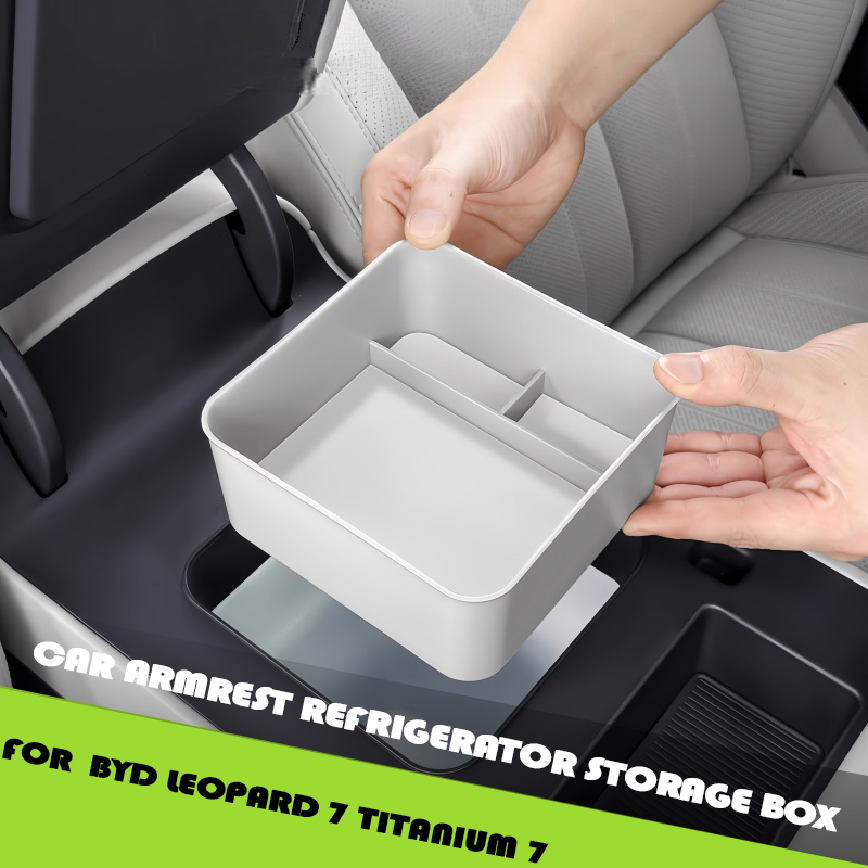 Car Center Console Armrest Storage Box Fit for BYD Leopard 7 Titanium 7 Auto Armrest Refrigerator Storage Box Car Upgrade Parts