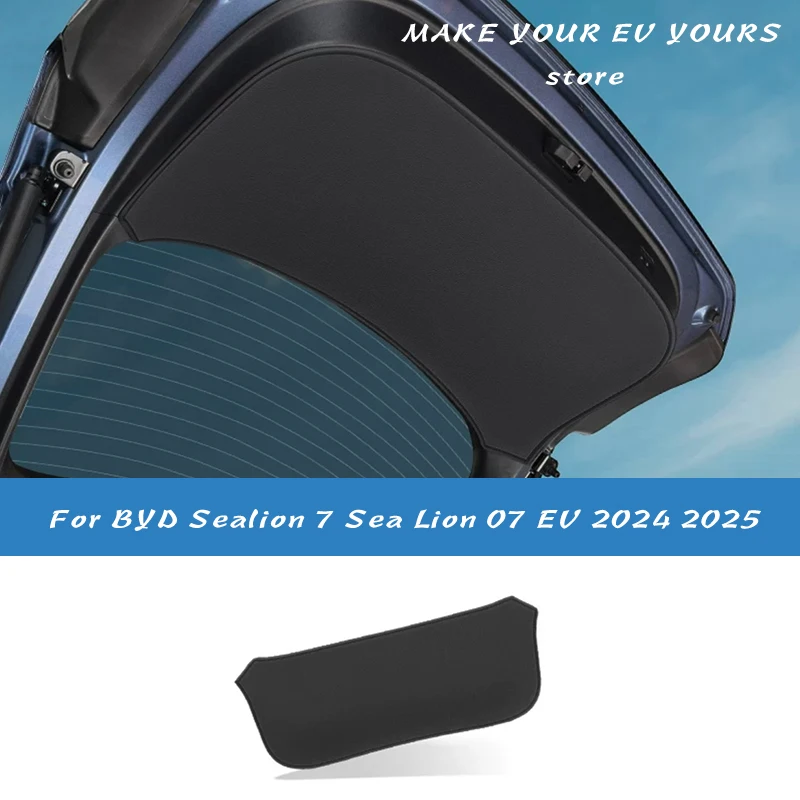 For BYD Sealion 7 Sea Lion 07 EV 2024 2025 Rear Trunk Door Leather  Protective Sticker Anti-dirty Protection Mat Accessories