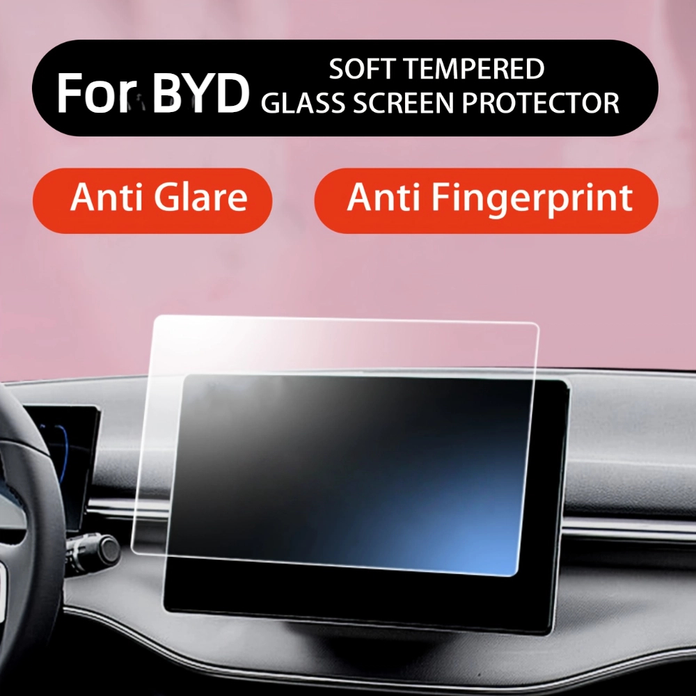 For BYD Dolphin Seal Shark Song Han Tang Qin L Car Navigation Screen Accessories Tempered Glass Scratch Resistant Protector Film