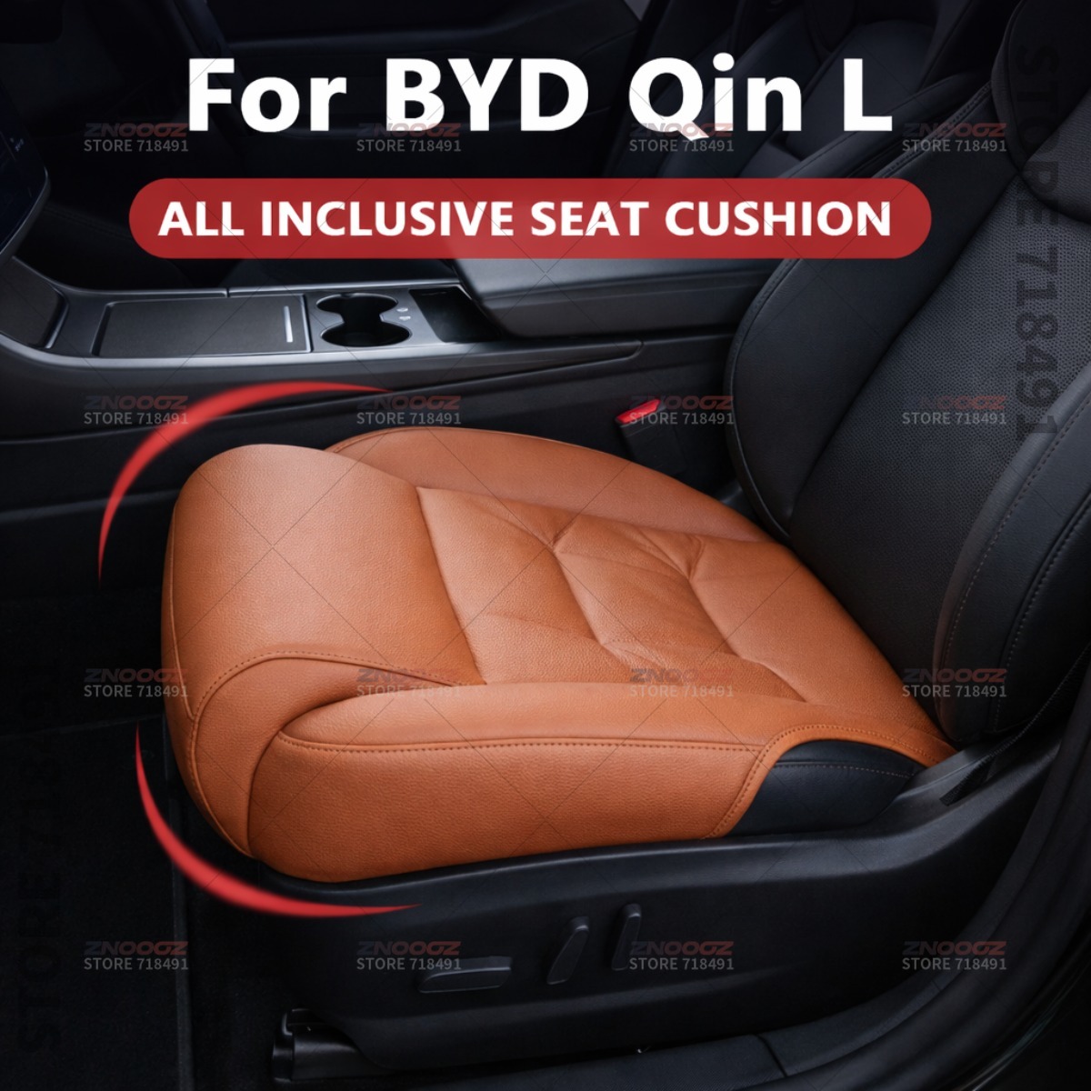For BYD Qin L Car Seat Leg Support Extension Seat Cover Memory Foam Extender Cushion Interior Accessories