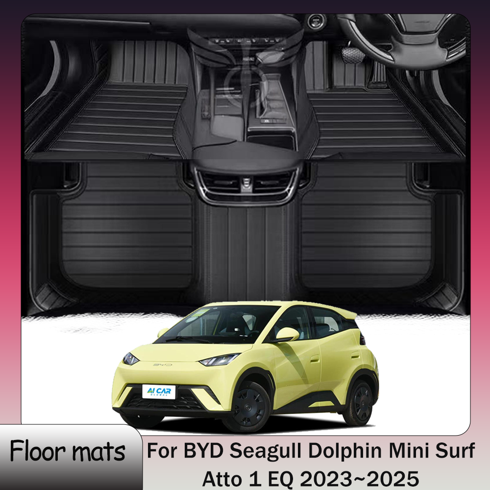 For BYD Seagull Dolphin Mini Surf Atto 1 EQ 2023~2025 2024 RHD Car Floor Mats Waterproof Carpets Interior Protection Accessories