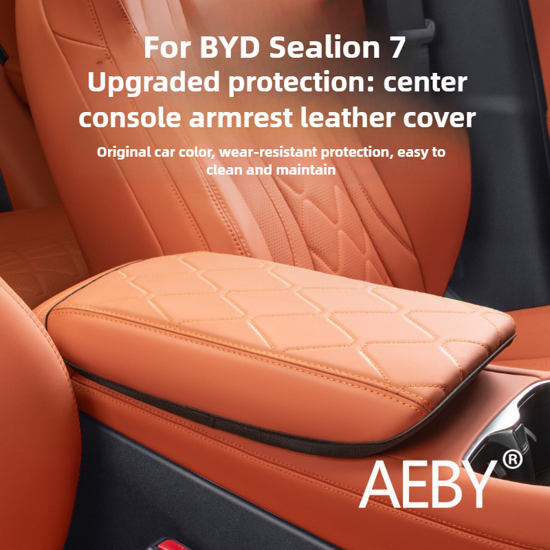 AEBY For BYD Sealion 7 2024 Center Console Armrest Cover, Anti-Scratch Protective Case, Universal Fit Car Interior Accessories
