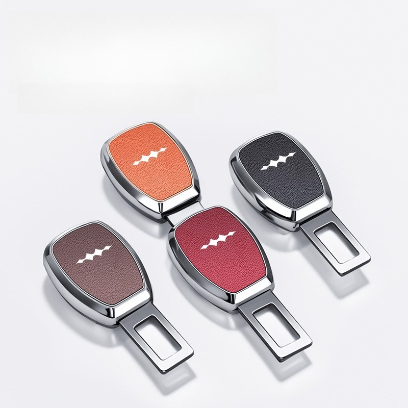 For BYD Formula Leopard 5 8 Titanium Car Seat Belt Extension Adapter Shoulder Straps Extender Leather Buckle Plug Accessories