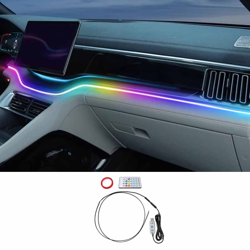 For BYD Seal U Dm-i Ev Song Plus 2023-2025 Neon Car LED Interior Lights RGB Ambient Light Fiber Optic Kit With APP Wireless
