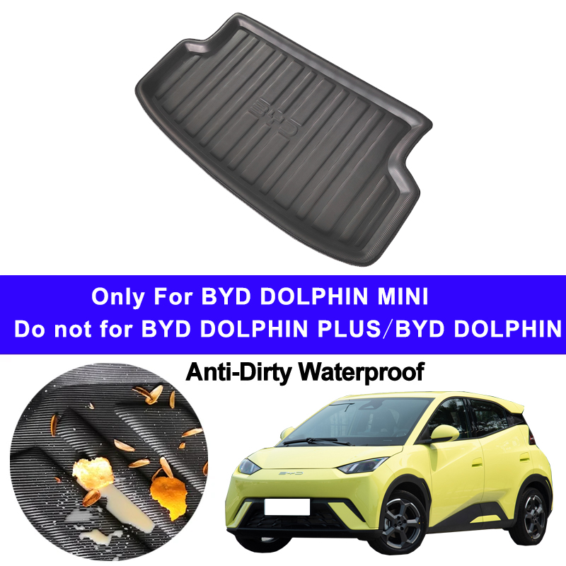 Car Auto Rear Boot Cargo Liner Tray Trunk Mat Carpet for BYD DOLPHIN MINI Pad Anti-dirty