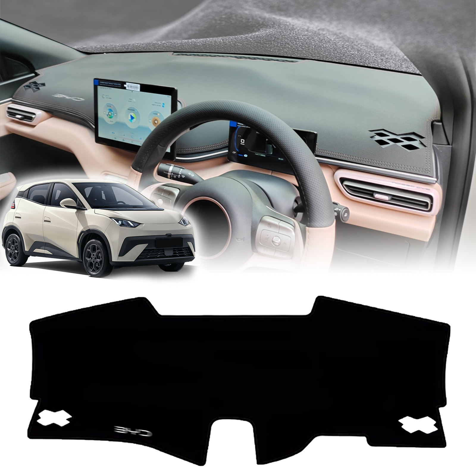 fit for BYD Seagull ATTO 1 Dolphin Surf 2025 2026 DashMat Sunshade Car Protective Carpet Accessories Dashmat Dashboard Cover Pad