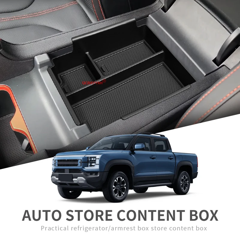 Car Wireless Charging Silicone Pad For BYD SHARK 2024 2025 2026 Auto Armrest Storage Dashboard Organizer Box Water Cup Holder