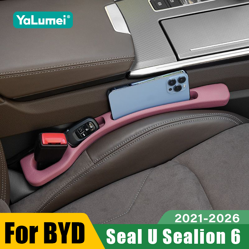 For BYD Seal U Sealion 6 Song Plus DMI EV 2021 2022 2023 2024 2025 2026 Car Seat Leak Proof Strips Gap Side Seam Filler Storage