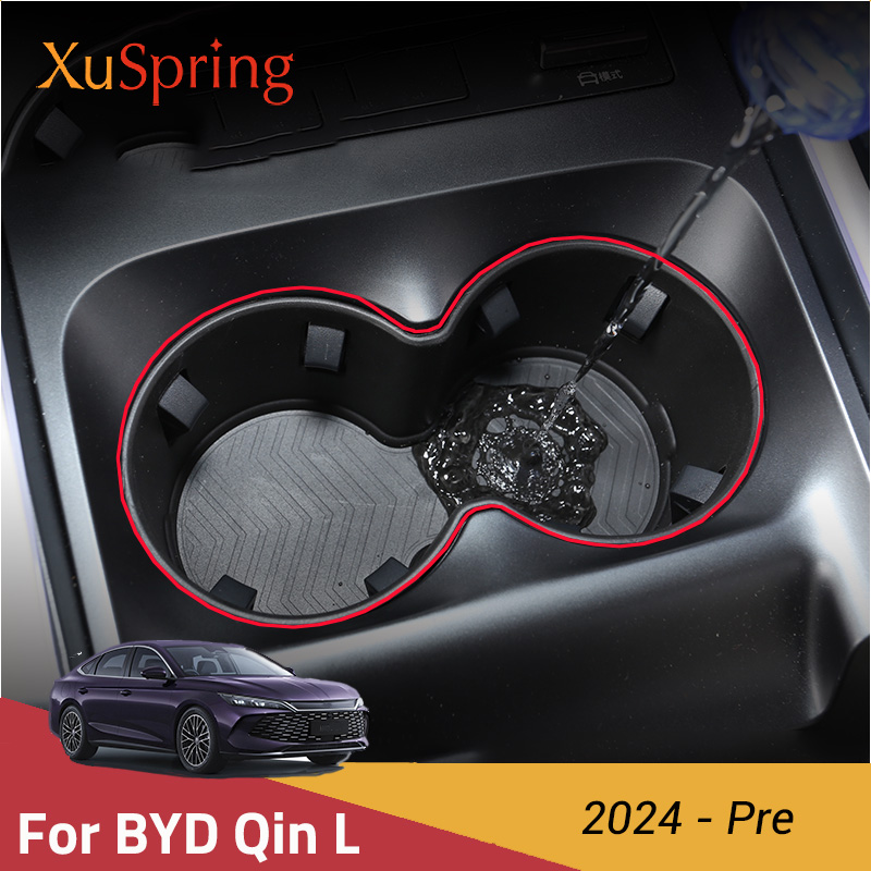 For BYD Qin L DM-i 2024-Pre Car Front Cup Holder Storage Box Container Glove Organizer Car-Accessories
