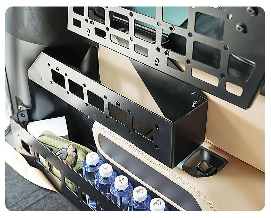 For BYD FangChengBao Leopard 8 Denza B8 2024 2025 2026 Molle Panel Rear Trunk Rack Modular Storage Luggage Carrier Organizer