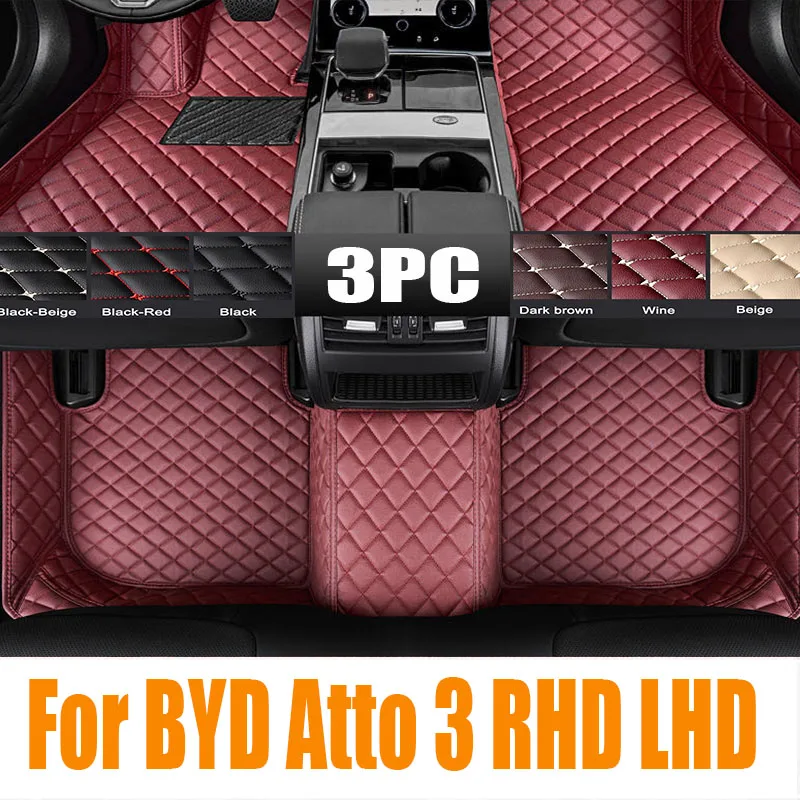 Car Floor Mats for BYD Atto 3 RHD LHD 2022 2023 2024 Non-Slip Floor Waterproof Durable TPE Floor Liners foot pad Accessories 060