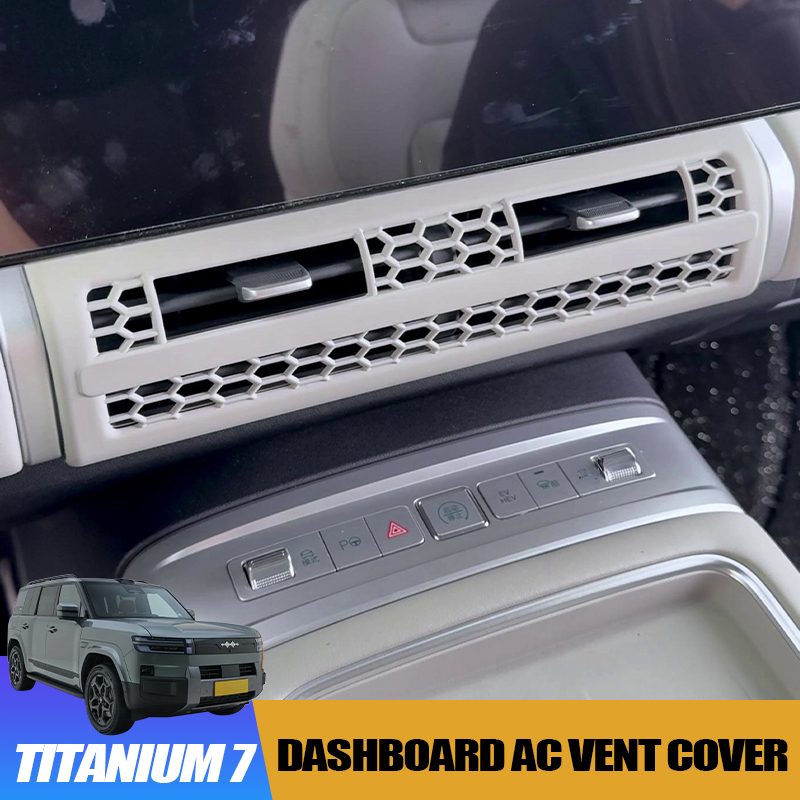 ABS Dashboard AC Vent Cover for BYD Leopard 7 Titanium 7 Anti-Clog Dust-Proof Interior Decor Trim Protection Accessory