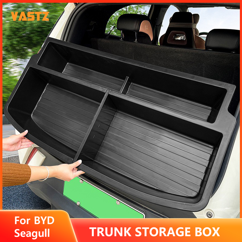 Car Trunk Bottom Storage Box for BYD Seagull 2023-2025 ABS Trunk Storage Organizer Cargo Filling Extension Box Accessories