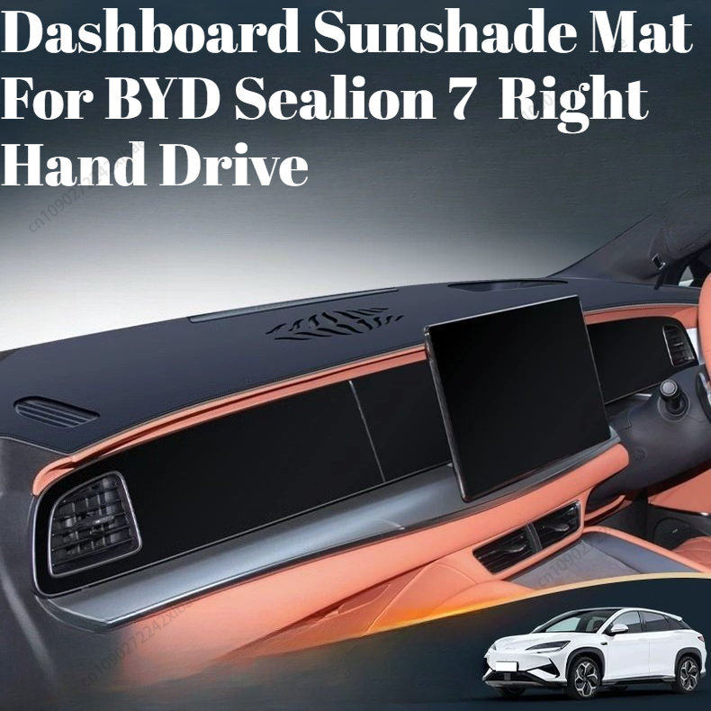 Dashboard Sun Shade Mat for BYD Sealion 7 2024-2026 RHD, Anti-Glare UV Protection Interior Cover Car Mat Accessories durable
