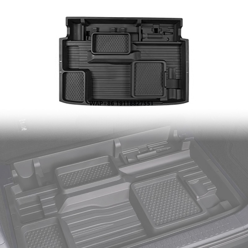 New Update Rear Trunk Storage Box Car Organizer Cargo Container for Byd Leopard 5 Accessories
