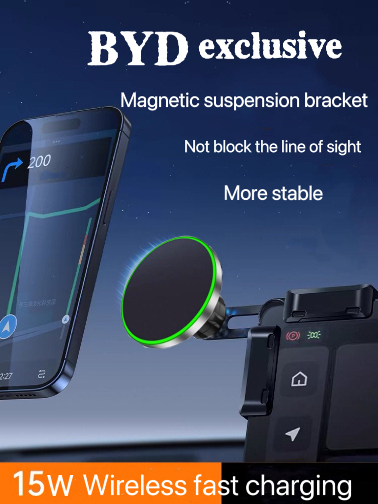 For BYD Dolphin Qin PLUS Tang DMI ATTO3 UP Han EV Song Pro Destroyer Screen Special Car Mobile Phone Holder