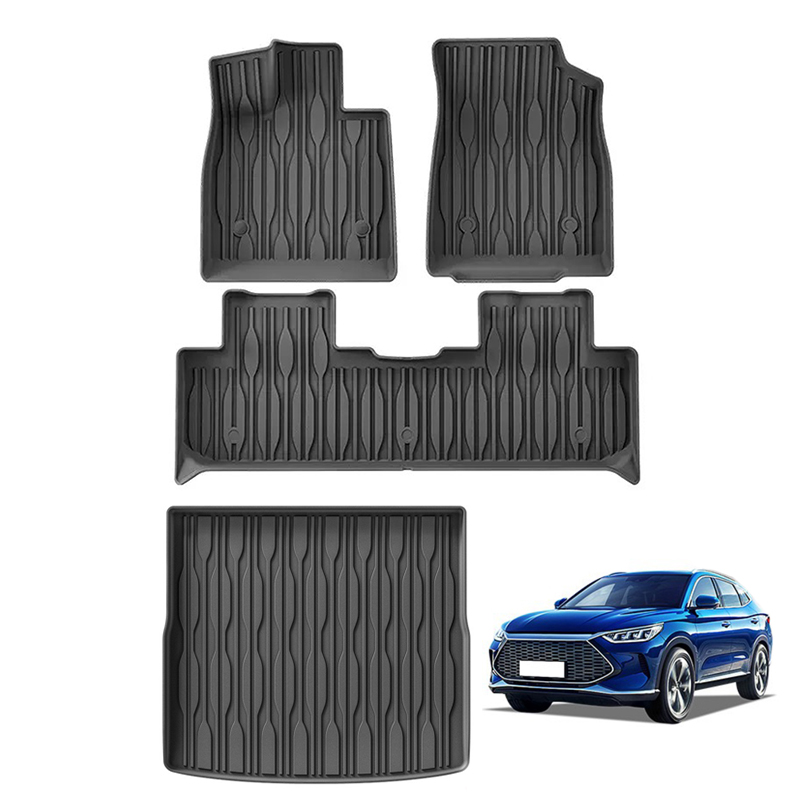 for BYD Seal U DM-i / Song Plus DM-i 2021-2024 2025 TPE Floor Mats and Cargo Liner All Weather Floor Liners Trunk Mat LHD