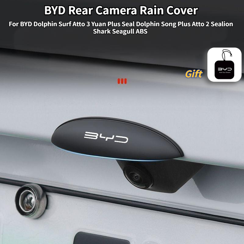 BYD Rear Camera Rain Cover for BYD Dolphin Surf Atto 3 Yuan Plus Seal Dolphin Song Plus Atto 2 Sealion Shark Seagull ABS