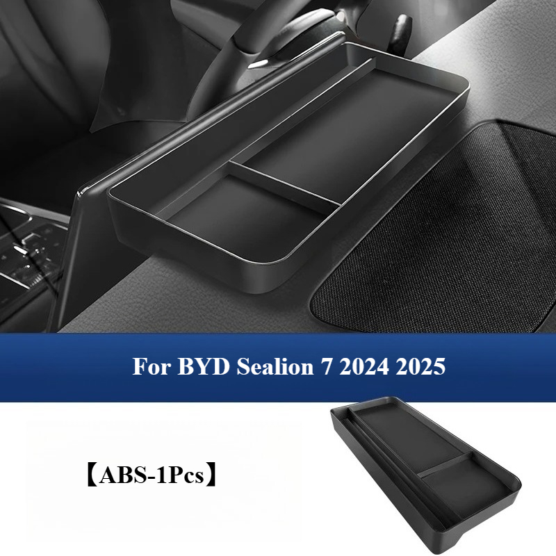 For BYD Sealion 7 2024 2025 Car Dashboard Screen Rear Storage Box Navigation Screen Back Partition Storage Organizer Accessories