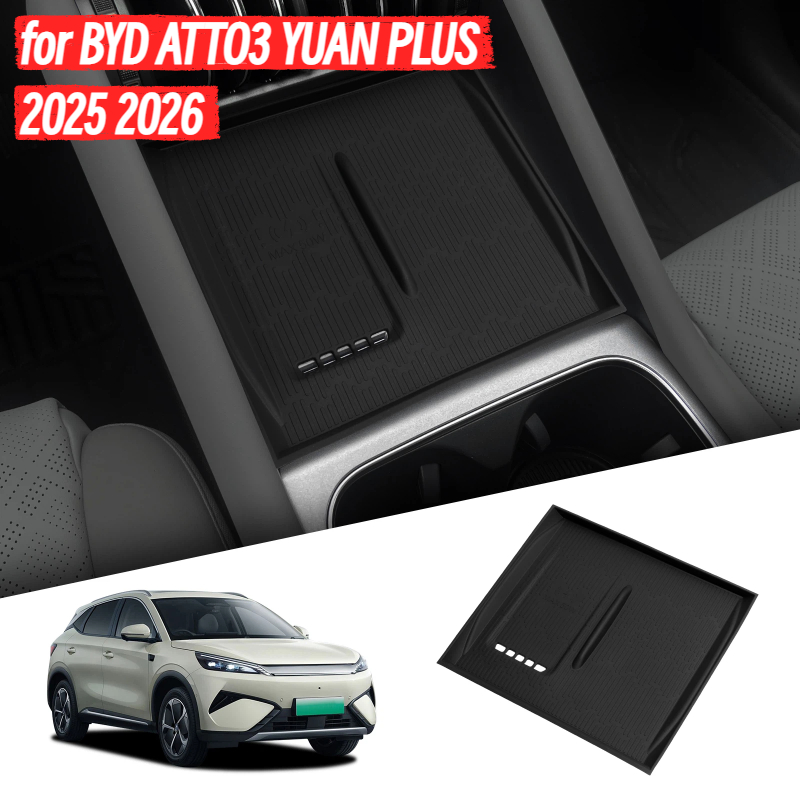 for BYD ATTO3 ATTO 3 YUAN PLUS 2025 2026 Car Anti- Dirt Pad Mobile  Anti-Slip Wireless Charging Mat Interior Accessiories