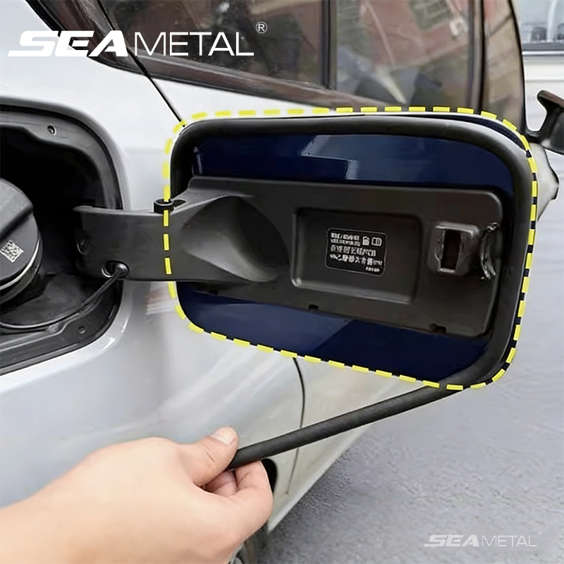 SEAMETAL Car Fuel Cap Seal Strip Waterproof Dust-Protection Gas Cap Rubber Sealing Gap Filler Self Adhesive Weather Stripping
