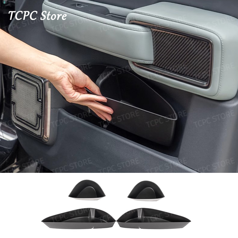 For BYD Formula Leopard 5 Denza B5 Car Door Storage Box TPE Storage Box Door Handle Armrest Tray Organizer Accessories 4PCS