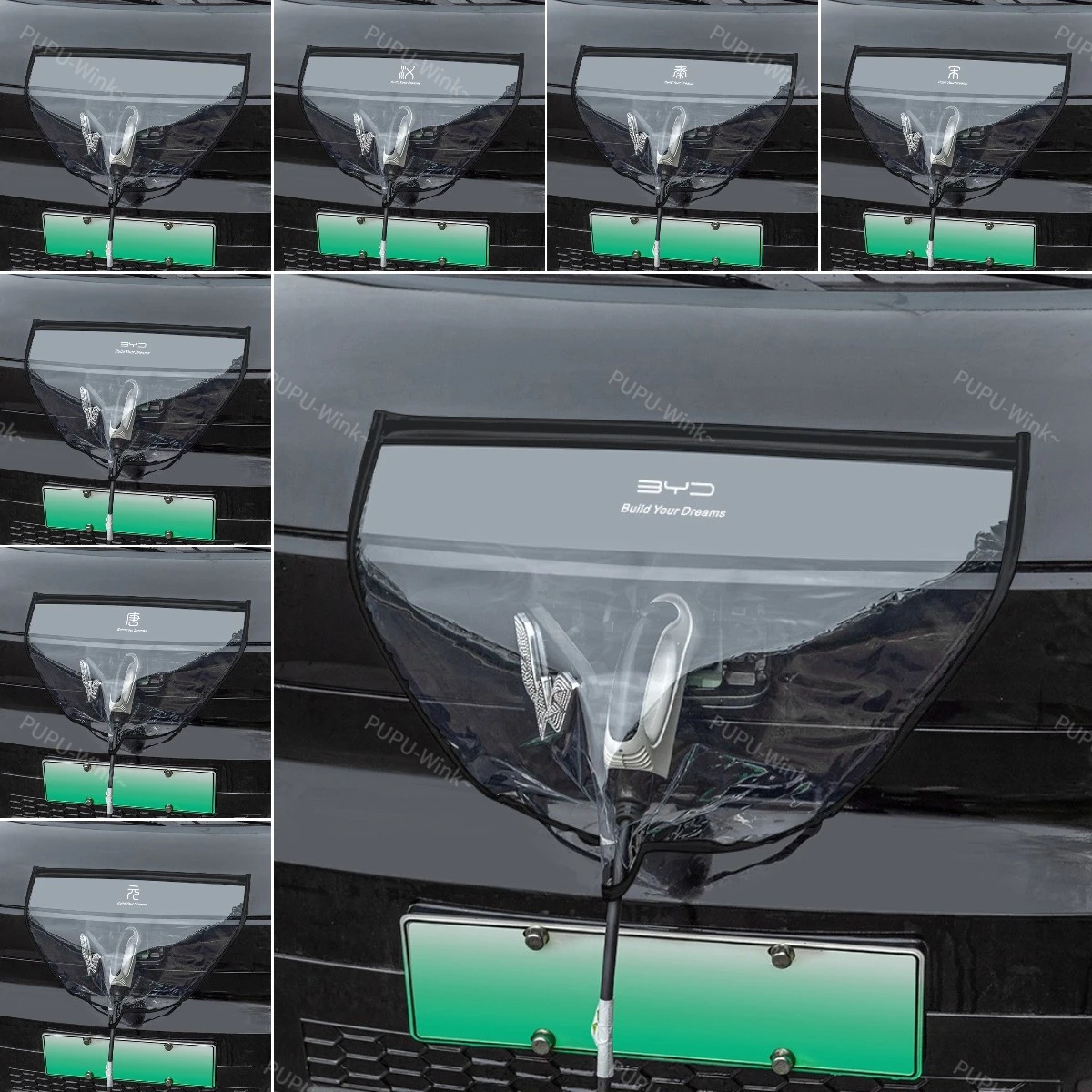 BYD Electric Vehicle Charger Port Cover Outdoor Rainproof Protection Covers for Dolphin Seal Atto 3 Yuan Plus Song Plus Seagull