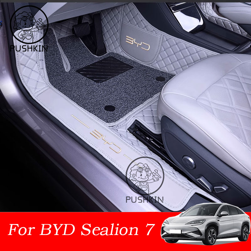 LHD RHD Car Floor Mats For BYD Sealion 7 sealion 07 2025 2026 Custom Auto Foot Pads Automobile Carpet Cover Interior Accessories