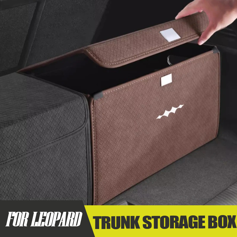 Sloped-Design Trunk Storage Box for BYD Leopard 5 Leopard 8 Custom Trunk Organizer Interior Storage Accessory