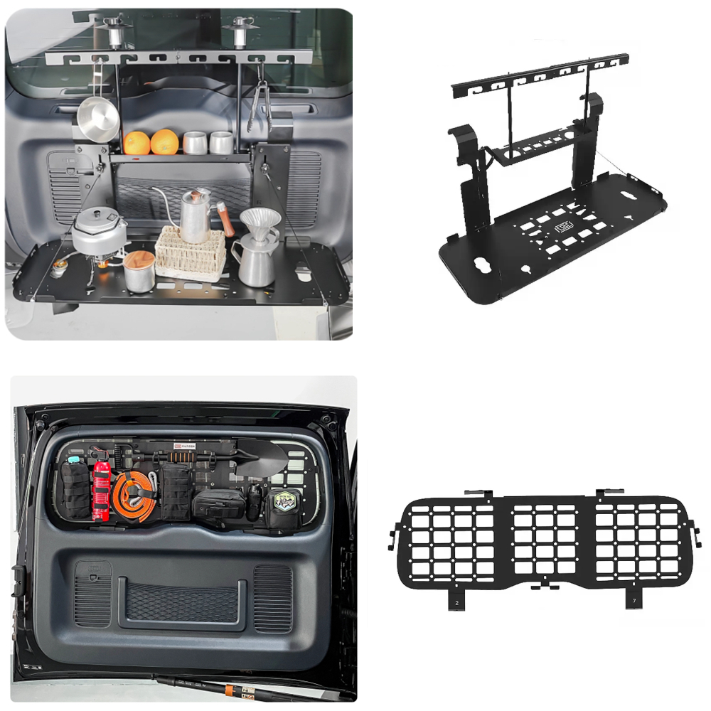 Tail Window Organizer Shelf Modular Panel Tailgate Storage Rack Foldable Table For BYD FangChengBao Leopard 5 Denza B5 2024 2025