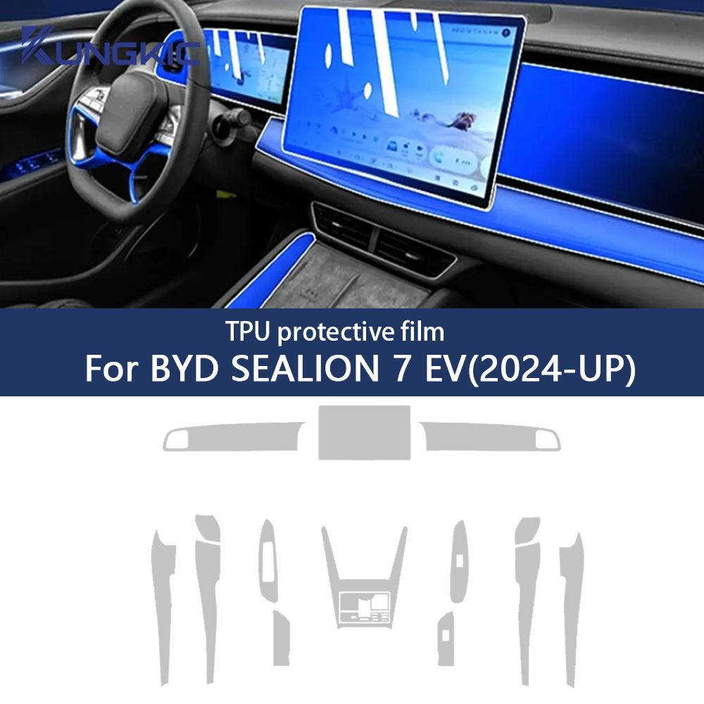Auto Central Control TPU Navigation Anti Scratch interior Protection Film Navigation For BYD SEALION 7 EV 2024 Accessories